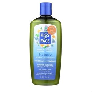 Kiss My Face Big Body Conditioner Fine Hair Lavender Chamomile 11 fl oz